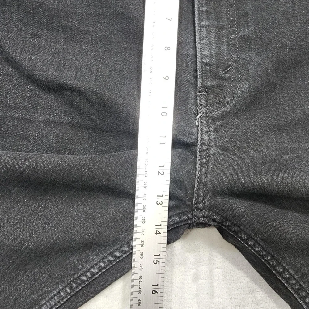 Signature By Levi Strauss Shorts Mens 44 Black Stretch Denim Jort Bermuda Casual